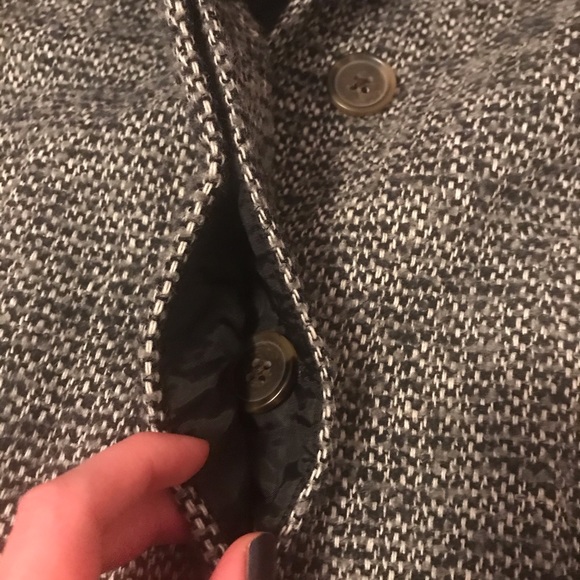 Jcrew dark grey/blue coat - Picture 8 of 10